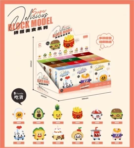 קוביות בניין מיקרו מסדרת Super Delicious Foodie (סגנונות שו