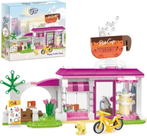 קוביות בניין של Cogo Dream Girls Happy Coffee Shop 240) יחי